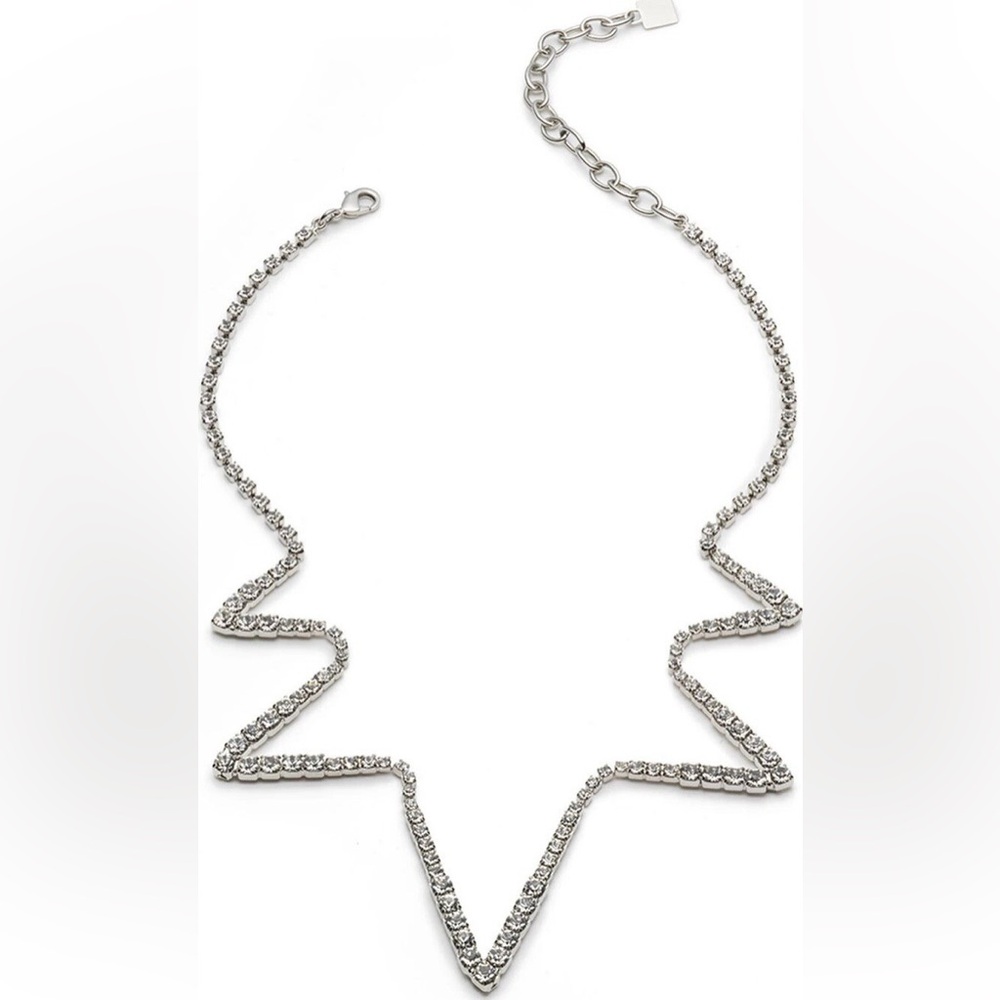 DANNIJO Silver Zigzag Necklace